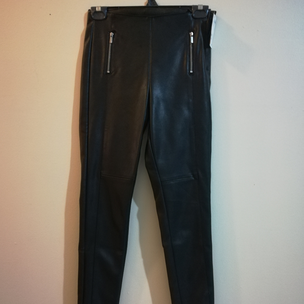 NWT faux leather pants!